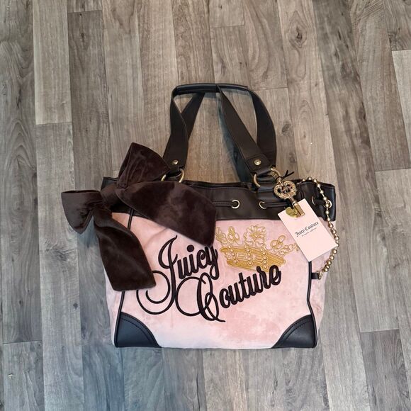 Juicy Couture Y2K Daydreamer Vintage retro style velour tote - Picture 1 of 6